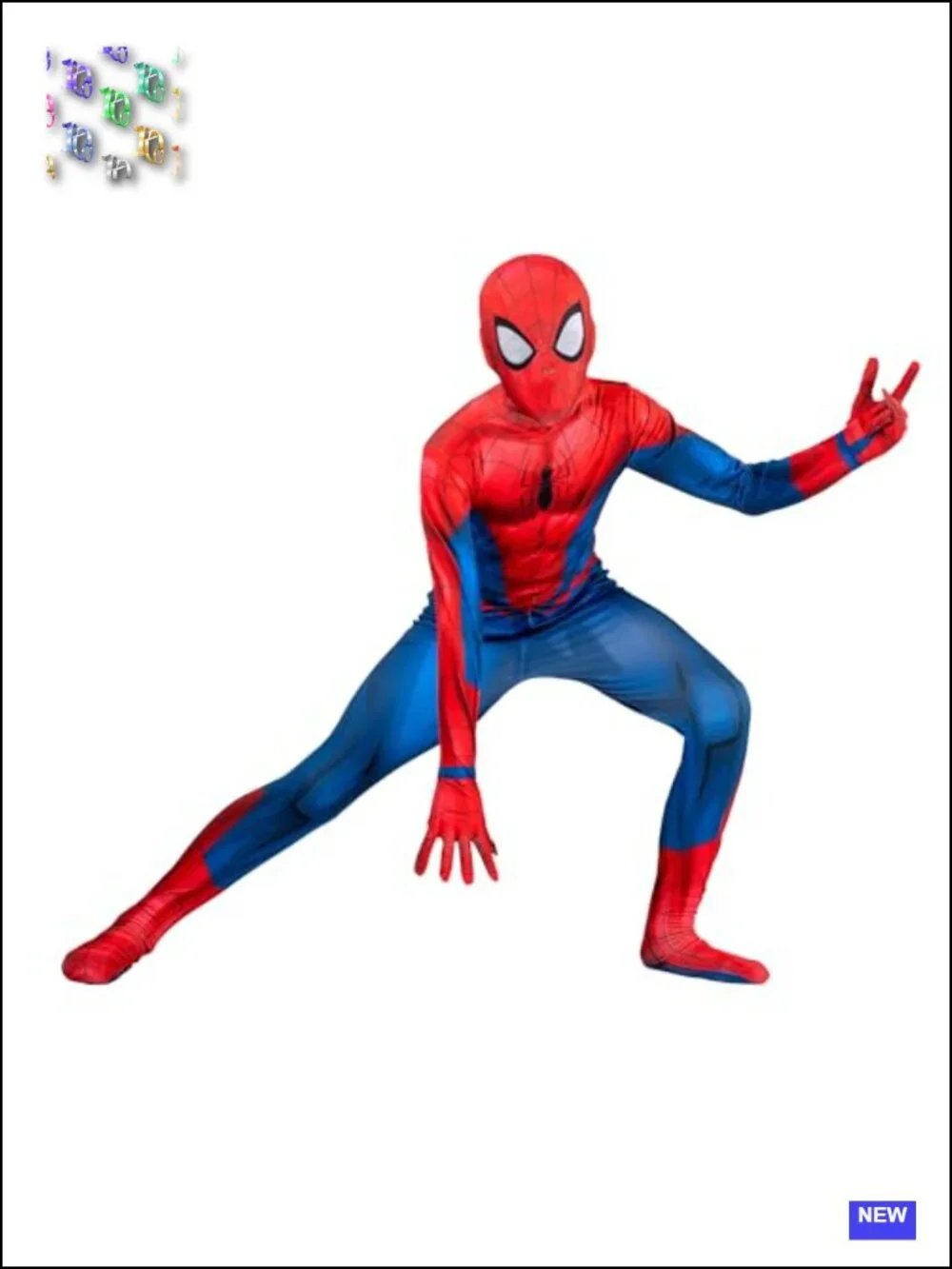 Marvel Spider-Man Youth Deluxe Zentai Costume Two-Way Stretch Spandex with